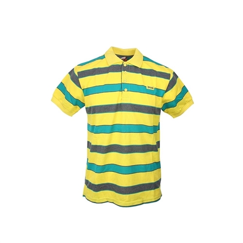 Lonsdale - gelb/gr�n/grau, Polo