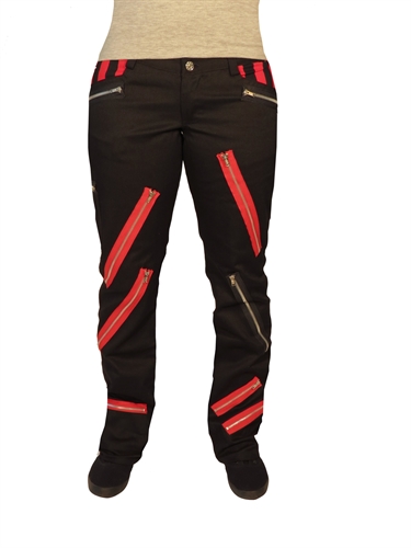 Nix Gut - Red Zip, Frauenhose