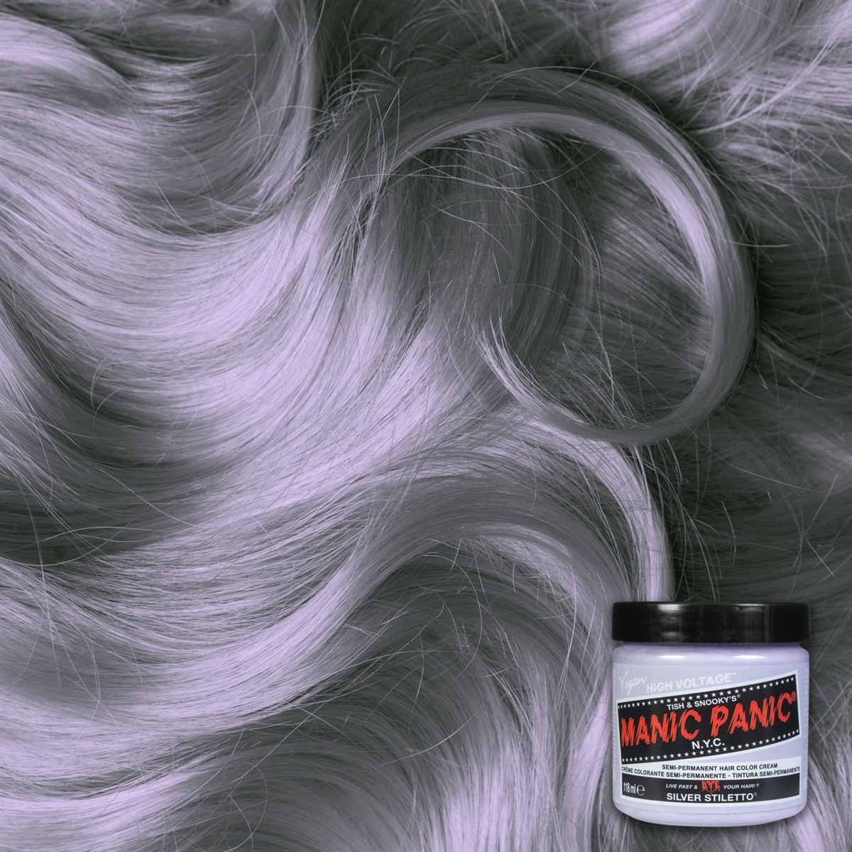 Manic Panic - Stiletto Silver Toner, Haart�nung